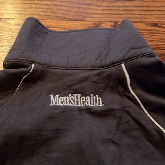 Full zip sweatshirt men’s health embroidered back - Medium gray color - Picture 8 of 11